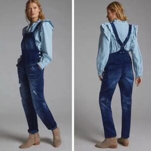 Anthropologie Blue Denim Jumpsuit